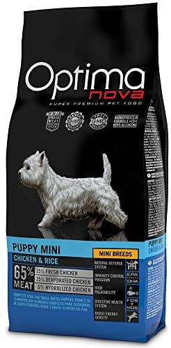  Optima nova - Pienso para Perros Cachorros Mini ã“ptima Nova Pollo y arroz 2 kg 