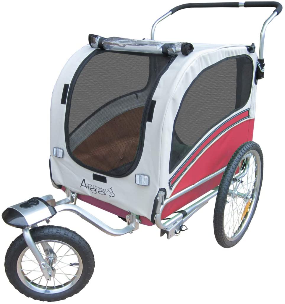  PAPILIOSHOP ARGO Remolque y carrito cochecito para el transporte de perro perros mascota por bici bicicleta carro bicicletas silla de paseo 