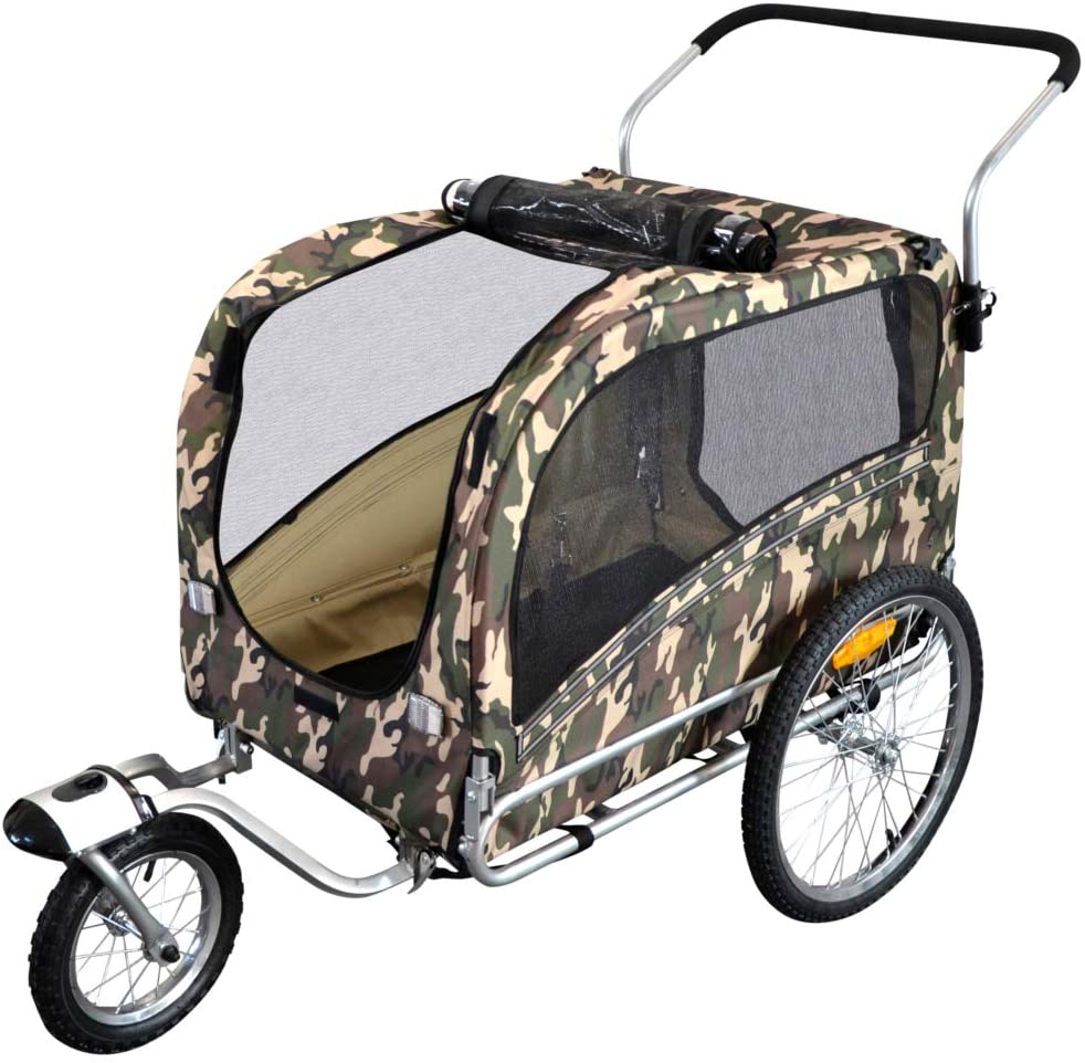  PAPILIOSHOP ARGO Remolque y carrito cochecito para el transporte de perro perros mascota por bici bicicleta carro bicicletas silla de paseo 