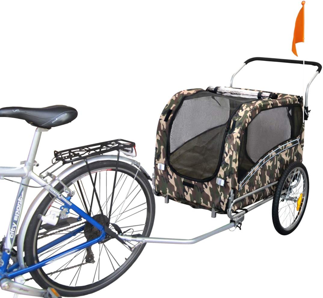  PAPILIOSHOP ARGO Remolque y carrito cochecito para el transporte de perro perros mascota por bici bicicleta carro bicicletas silla de paseo 