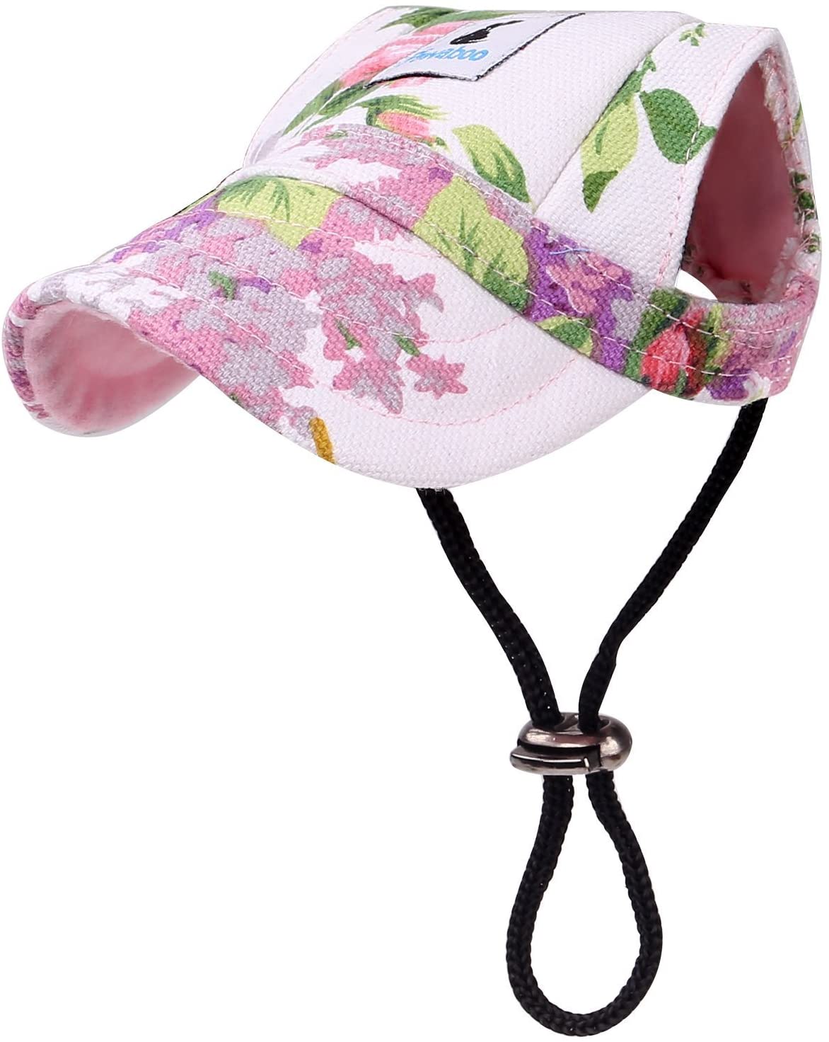  Pawaboo Gorra de Béisbol del Perro Gato,Ajustable Perro de Deporte al Aire Libre de Protección del Sol Sombrero de Béisbol Tapa Visera,Talla S,Floral Morado 