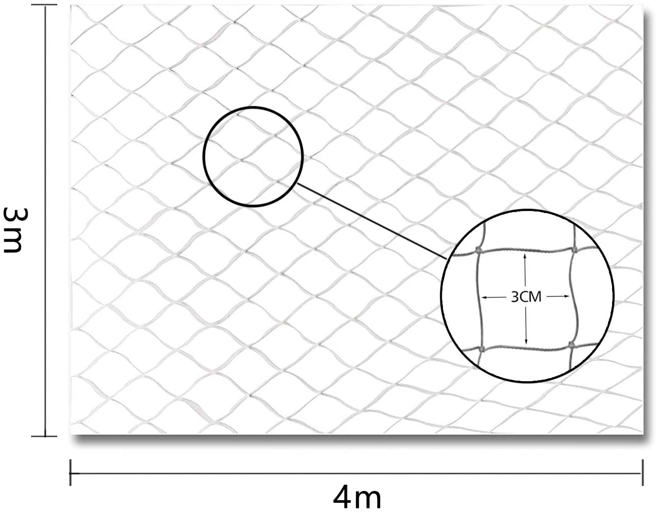  Pawise - Red de protección para Gatos, Transparente 