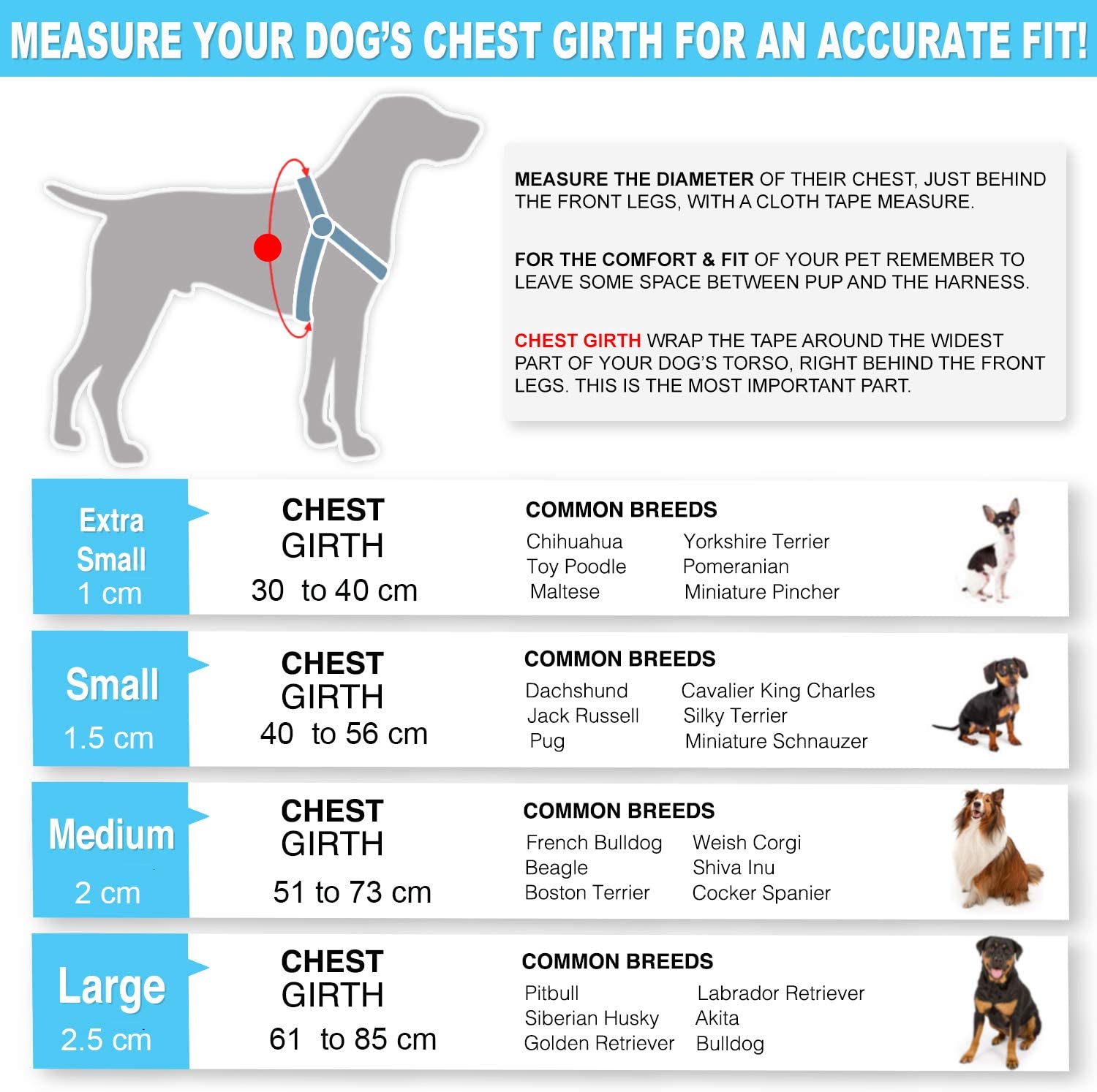  Pawtitas Adiestramiento Arnés para Perro o Cahorro Reflectante Mediano/Grande Rojo 