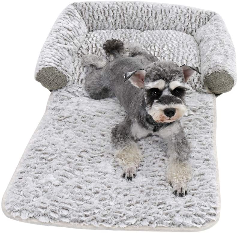  PAWZ Road Alfombrilla Plegable y Lavable de 3 en 1 para sofá de Perro con Almohadilla de Almohada, sofá Multifuncional para Perros y Gatos, Color Gris 