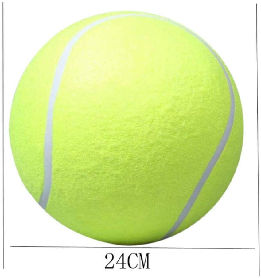  Pelota De Juguete 6.3 / 24Cm De Diámetro Pelota De Tenis Para Perros Gigante Para Mascotas Juguete Interactivo Para Masticar Pelota De Tenis Al Aire Libre Firma Mega Jumbo Entrenamiento De Juguetes Pa 