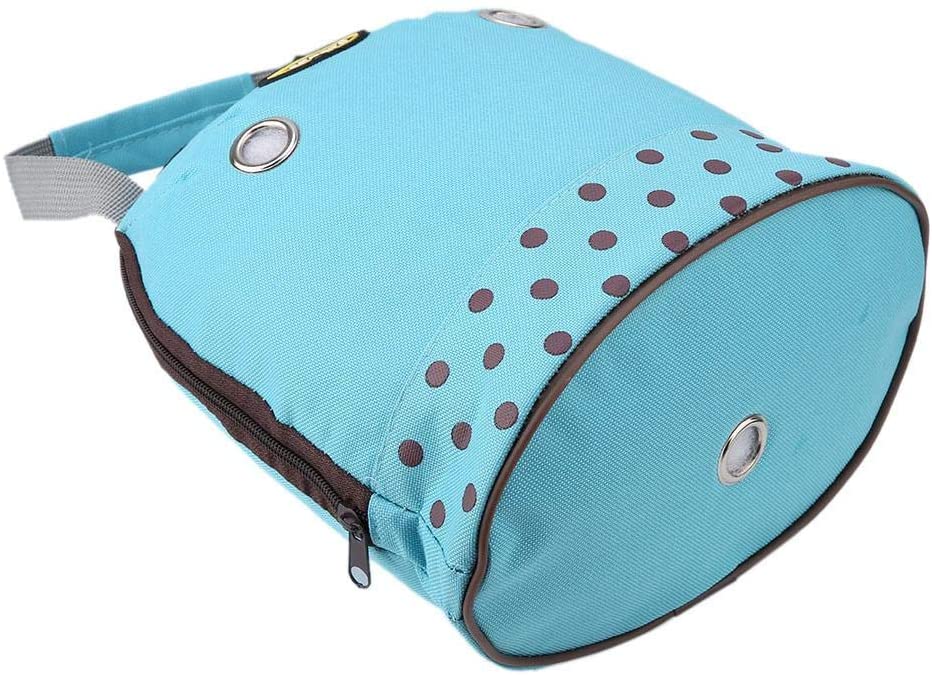  Pequeño Animal doméstico portátil Bolsa de Animales Ardilla de hámster Bolsas de Viaje al Aire Libre(Azul) 