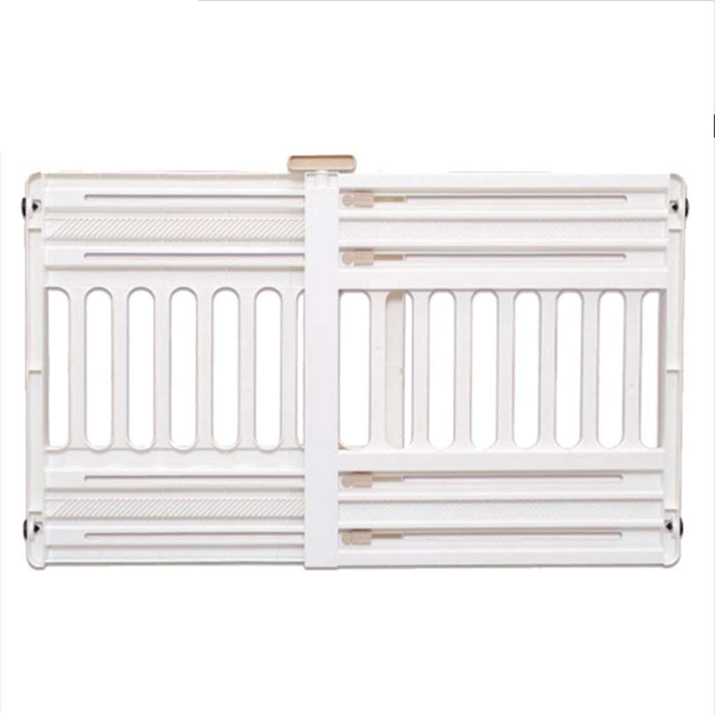  Perreras Valla for Mascotas pequeñas y Medianas Perro de Interior de la Jaula hogar Pasillo Pasillo Puerta Guardia Barandilla Fácil Instalación Sin Agujero (Color : Blanco, Size : 61-94cm) 