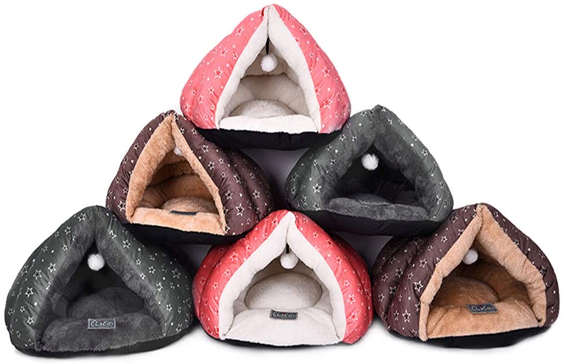  PETCUTE Cama para Gatos Cueva Casas para Gatos Perros pequeños Cama Cueva para Perros Suave y cómoda 