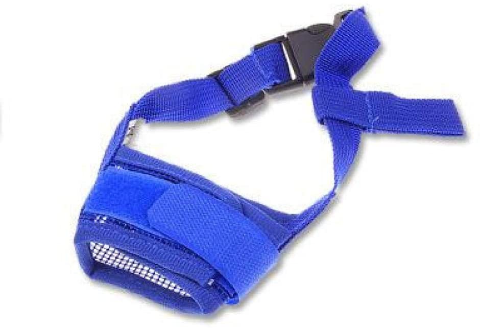  Pethomely Malla Ajustable Bozal de Perro Grande y pequeño Transpirable Bocado Anti ladrido Mordedura Boza de Perro Productos de Entrenamiento Accesorios para Mascotas 