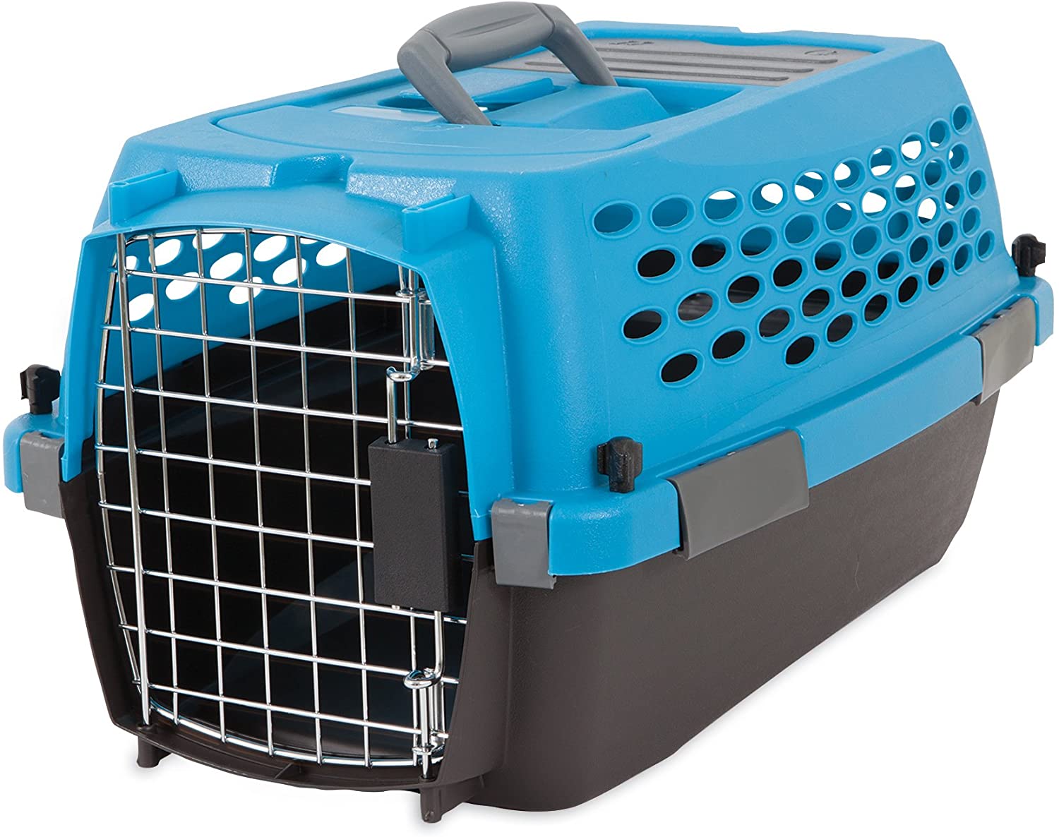  Petmate 21790 Transportin Vari Kennel 19 Ultra Fashion, 48 x 31 x 27 cm, Azul y Negro 