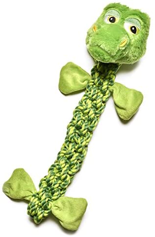  Pistacho mascota perro de juguete – cuerda rana con sonido y Crinkle – 20 "/cm de largo. Oferta especial. Tiempo Limitado. 