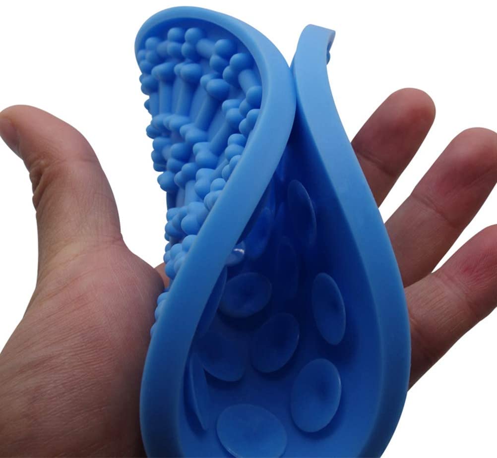  POPETPOP Almohadilla Lamer de Perros para Ducha, Compañero de Ducha para Mascotas, Dispositivo de Distracción para Lavado de Perros, Hacer Que la Hora del Baño Divertida (Azul) 