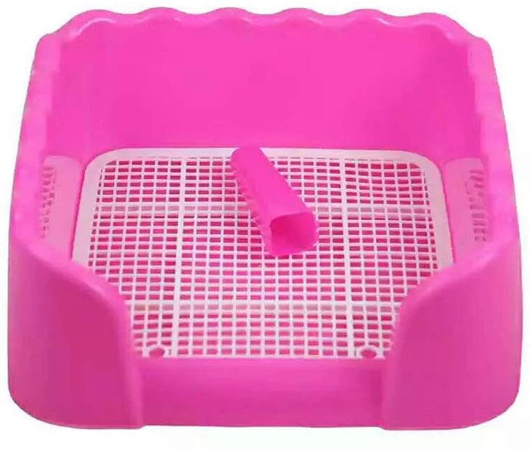  POPETPOP Pet Dog Toilet Pet Potty Trainer Puppy Training Tray Pad Piso Protección Bandejas Rosa 