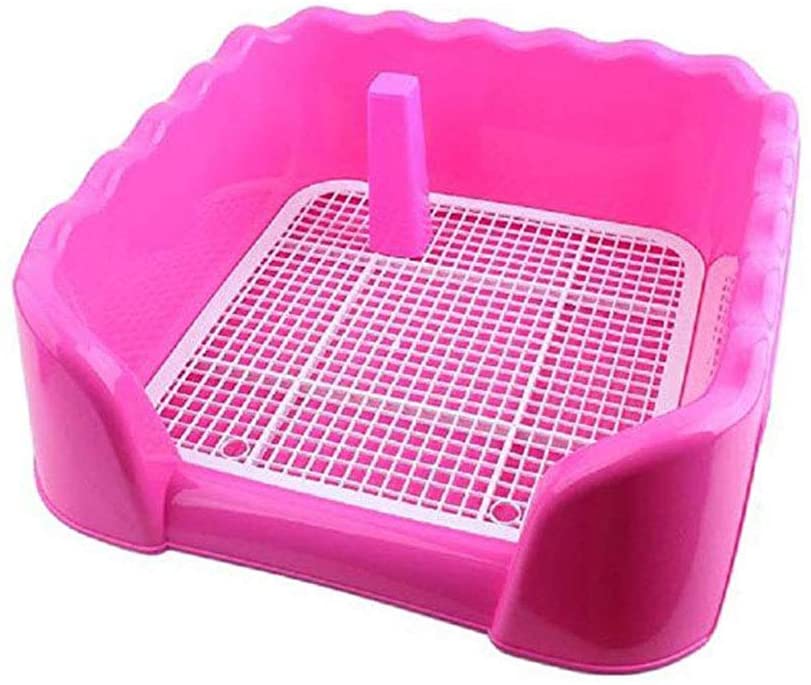  POPETPOP Pet Dog Toilet Pet Potty Trainer Puppy Training Tray Pad Piso Protección Bandejas Rosa 