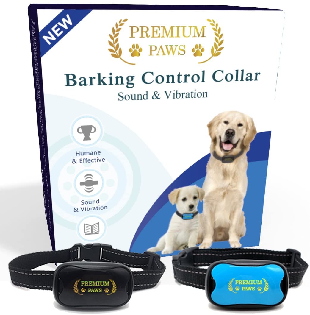  Premium Paws El Mejor Collar Anti Ladridos, Collar Frena-Ladridos. (One) 