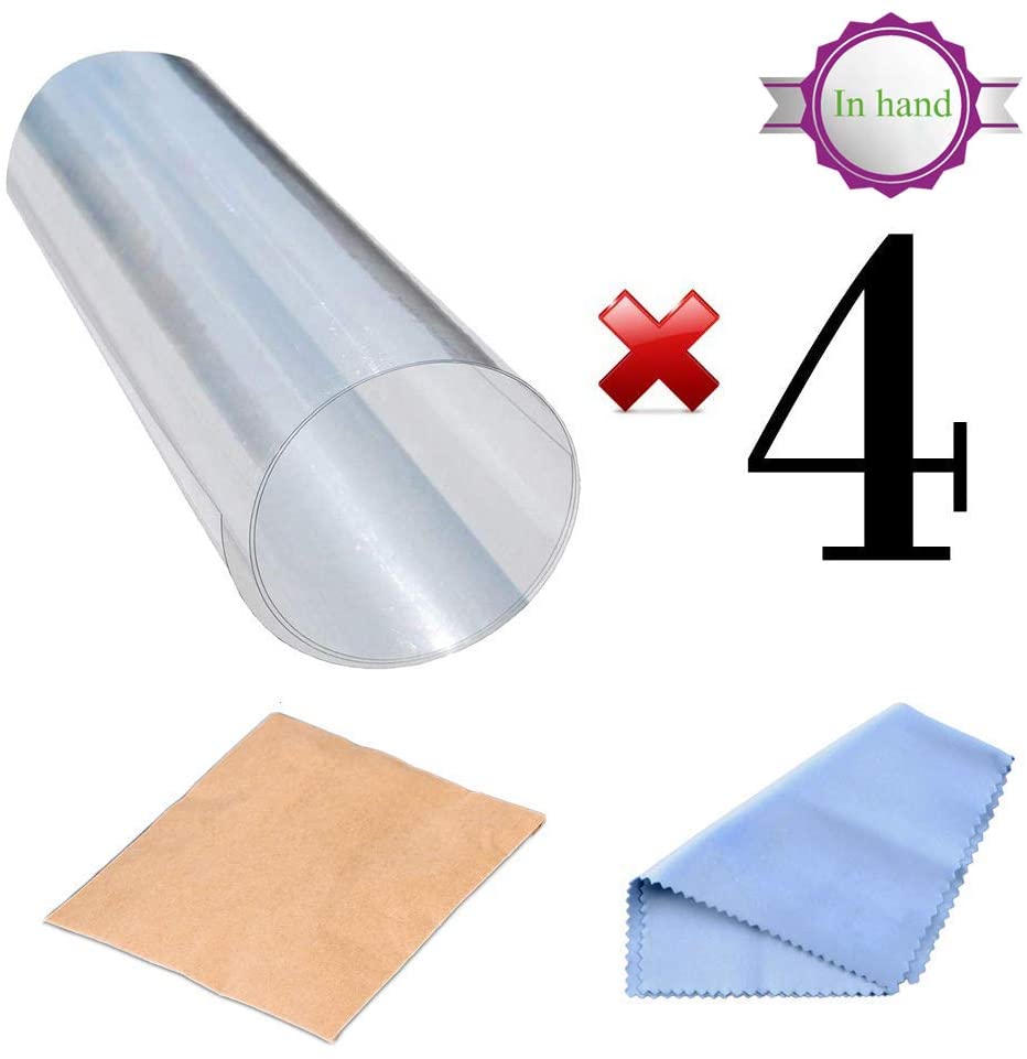  Protectores contra rayones para muebles, 4 paquetes X-Large Protectores protectores de sofá de vinilo flexible superior con pasadores para proteger sus muebles tapizados, 18 "L X 12" W 