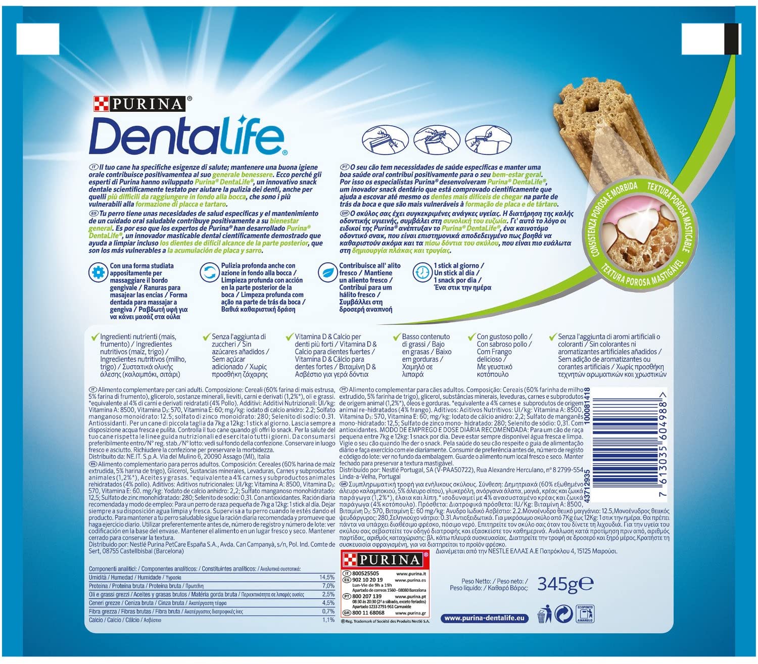  Purina DentaLife Small Loyalty Pack 345g 