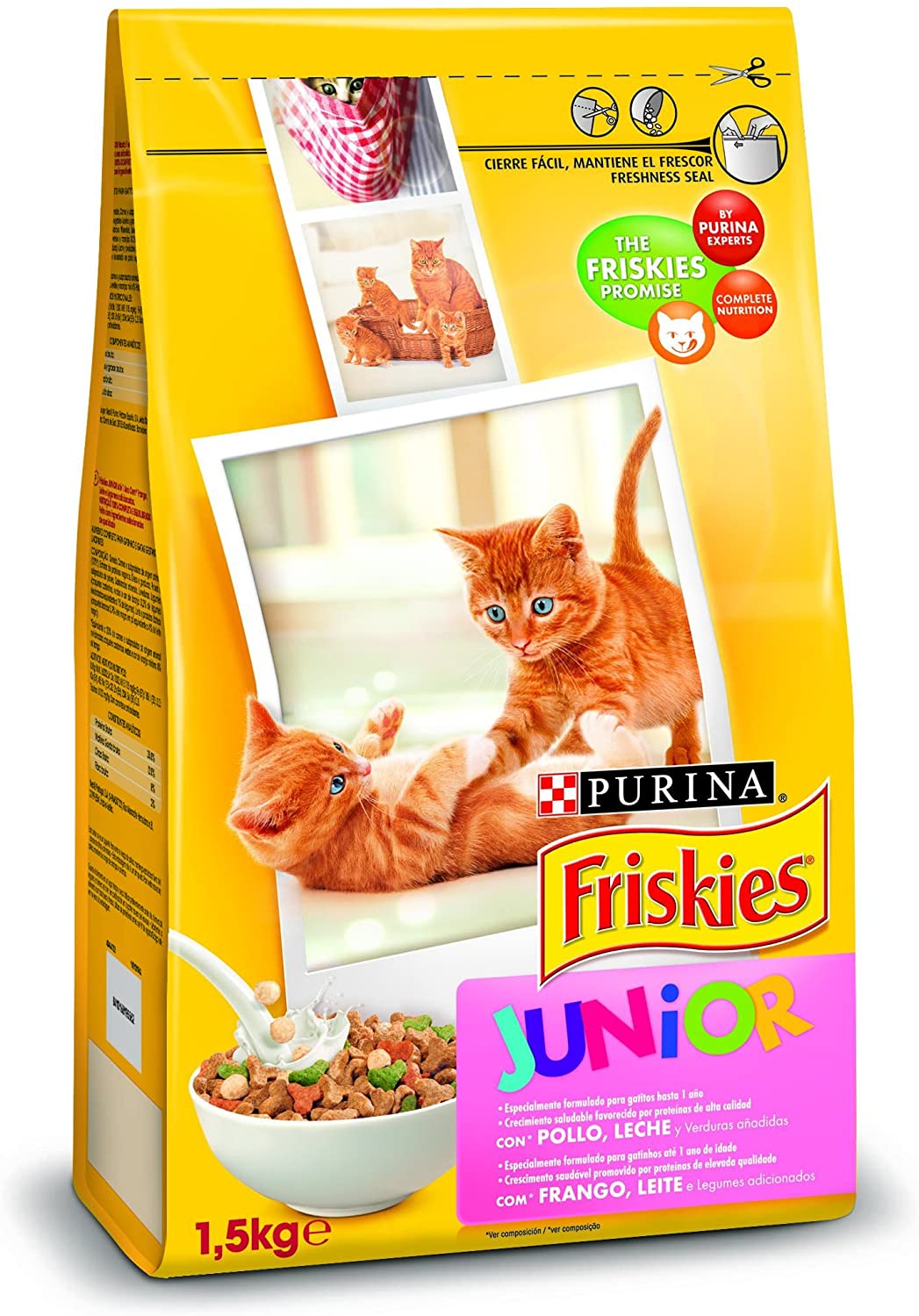  Purina Friskies Pienso para Junior Gato hasta 1 año 6 x 1,5 Kg 