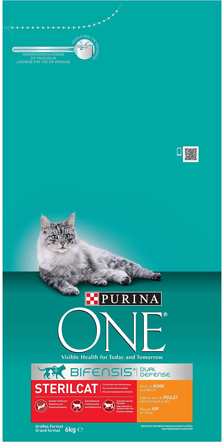  PURINA ONE - Bifensis esterilizados, con Pollo y Trigo 6 Kg 