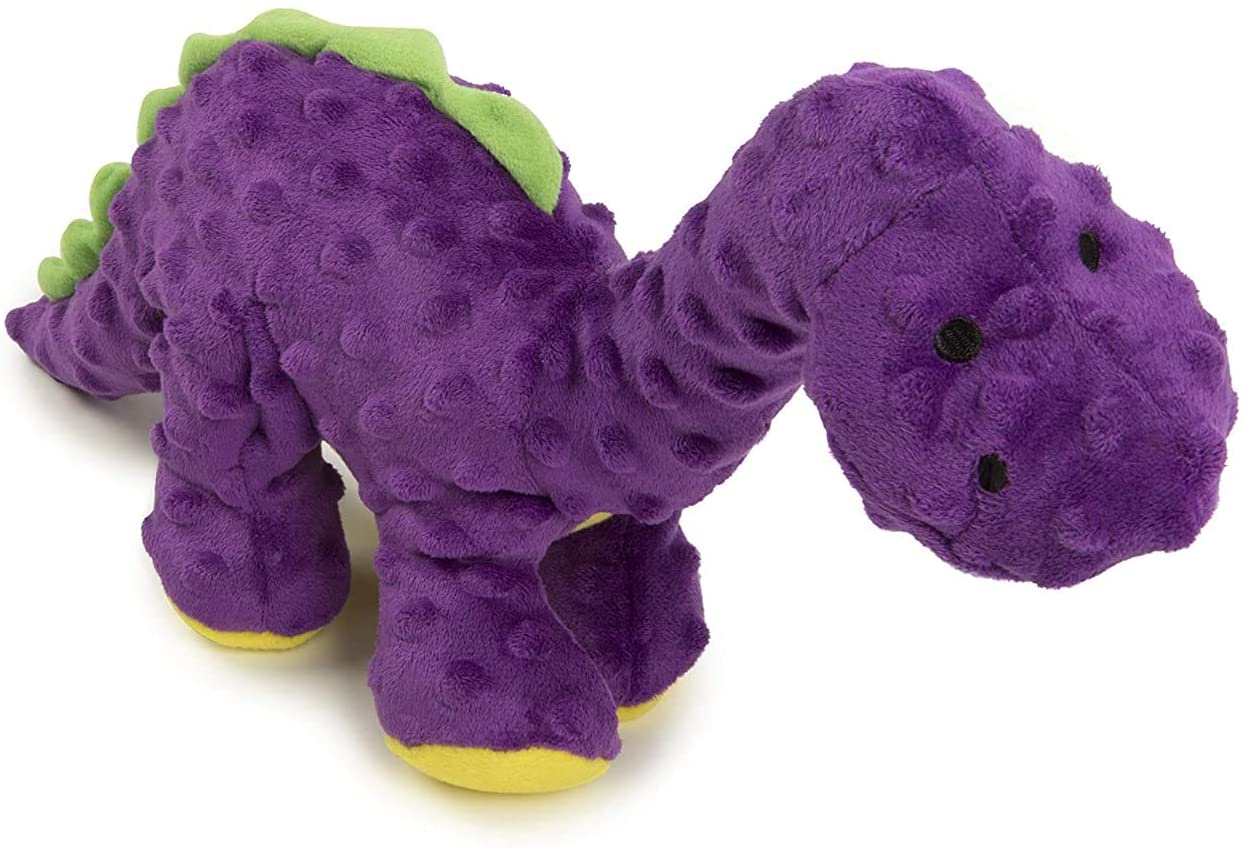  Quaker Pet Products goDog Spike Dino con Chew Tecnología Guardia, Materiales sintéticos, Morado, Morado 