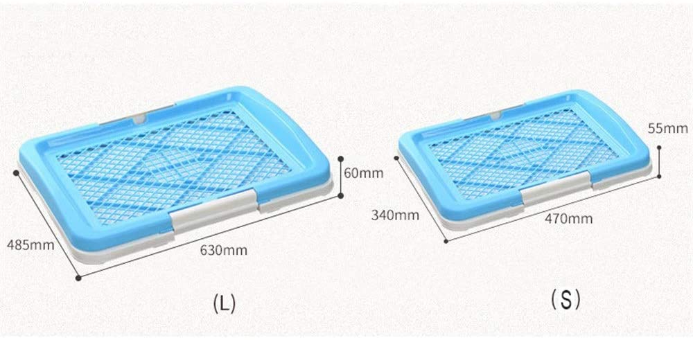  Quskto Bandeja para Mascotas Interior Pet Puppy Potty Trainer Set Inodoro de Valla for Perros pequeño portátil Adecuado for Tiendas de hogar o Mascotas, etc. Limpieza fácil 