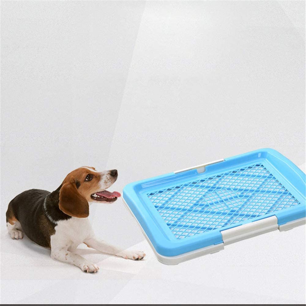  Quskto Bandeja para Mascotas Interior Pet Puppy Potty Trainer Set Inodoro de Valla for Perros pequeño portátil Adecuado for Tiendas de hogar o Mascotas, etc. Limpieza fácil 