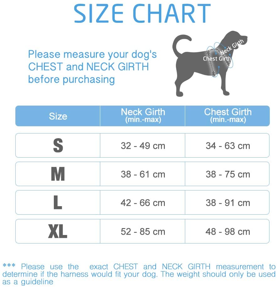  rabbitgoo Arnés Perro Mediano Azul Chaleco para Perro Arnes Antitirones Perros Anres Pecho Mediano para Perros Malla Cómoda Correas Reflectantes Color Azul Tamaño M Mediano 