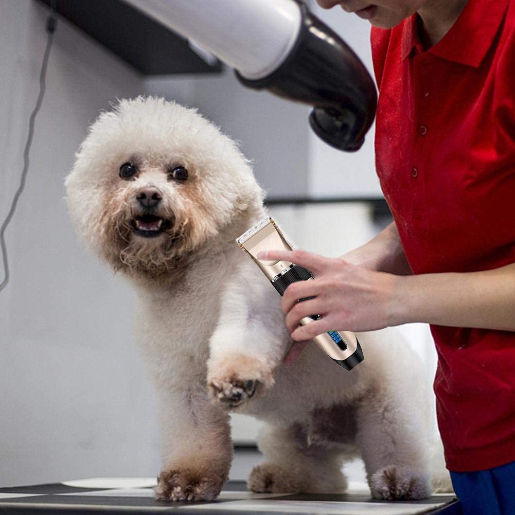  Renoble Clippers Clippers Recargables para Mascotas, Profesionales de Poco Ruido para el Aseo de Perros Trimmers afeitadoras a Prueba de Agua de bajo Ruido 