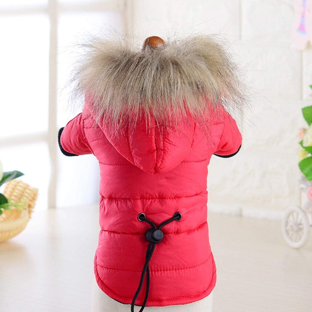  Ropa para Mascotas, Dragon868 Chaqueta con Capucha para Mascotas, Perro Gato otoño Invierno Abrigo cálido Ropa, Chaqueta Yorkshire Terrier Chihuahua Pomerania Peluche con Capucha 