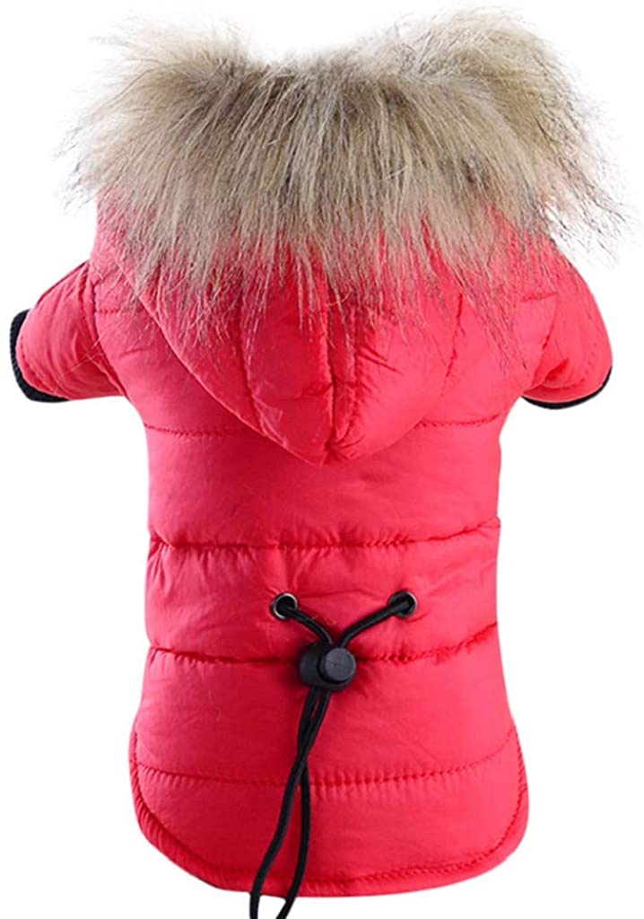  Ropa para Mascotas, Dragon868 Chaqueta con Capucha para Mascotas, Perro Gato otoño Invierno Abrigo cálido Ropa, Chaqueta Yorkshire Terrier Chihuahua Pomerania Peluche con Capucha 