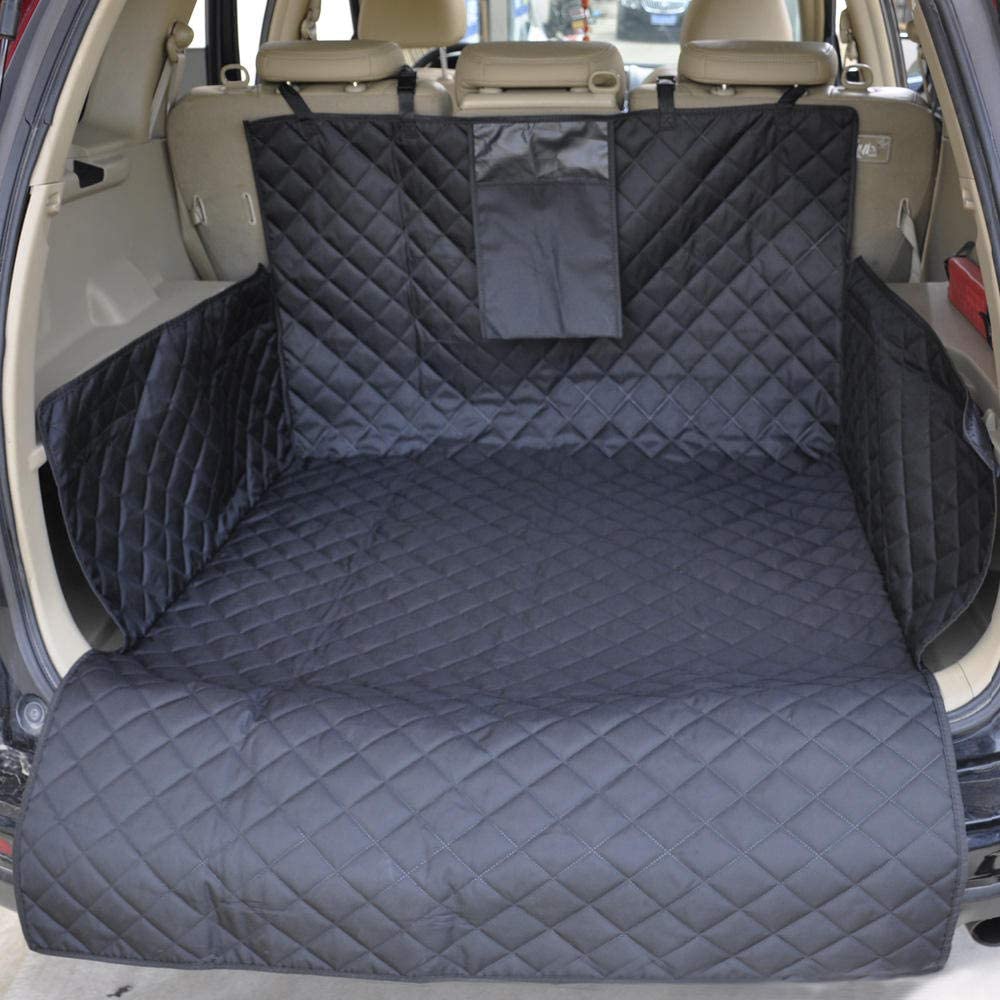  RSRA Funda Acolchada de Carga para Perros para SUV, Ajuste Universal para Cualquier Animal de Compañía. El Forro Duradero Cubre y Protege Su Vehículo Negro 41"x 73" 