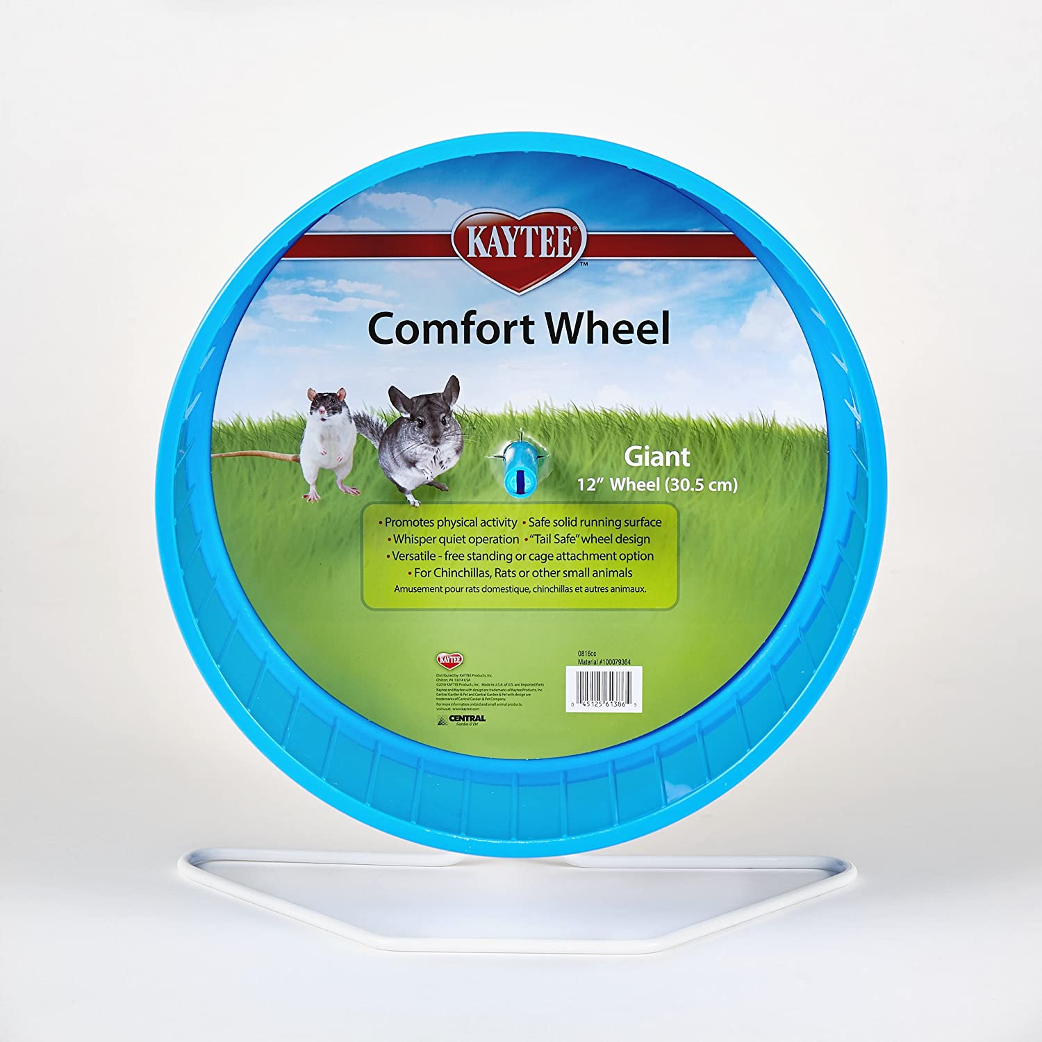  Rueda Superpet Comfort, Rueda de Ejercicio para hámsteres, jerbos y Otros roedores pequeños, 30,5 cm, Grande (Variedad de Colores). 