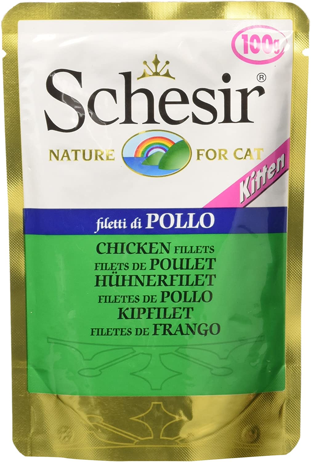  Schesir Gato Sobres 100 gr Kitten Pollo con Aloe 