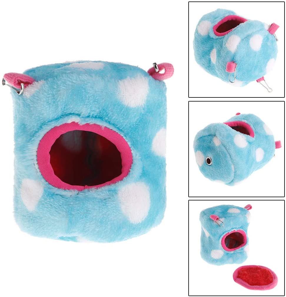  shaoyanger Hamster/Ardilla/chinchill/cobayas Cerdo Nido de Peluche Grueso cálido Invierno Suave Jaula Colgante Cama Columpio Juguetes 