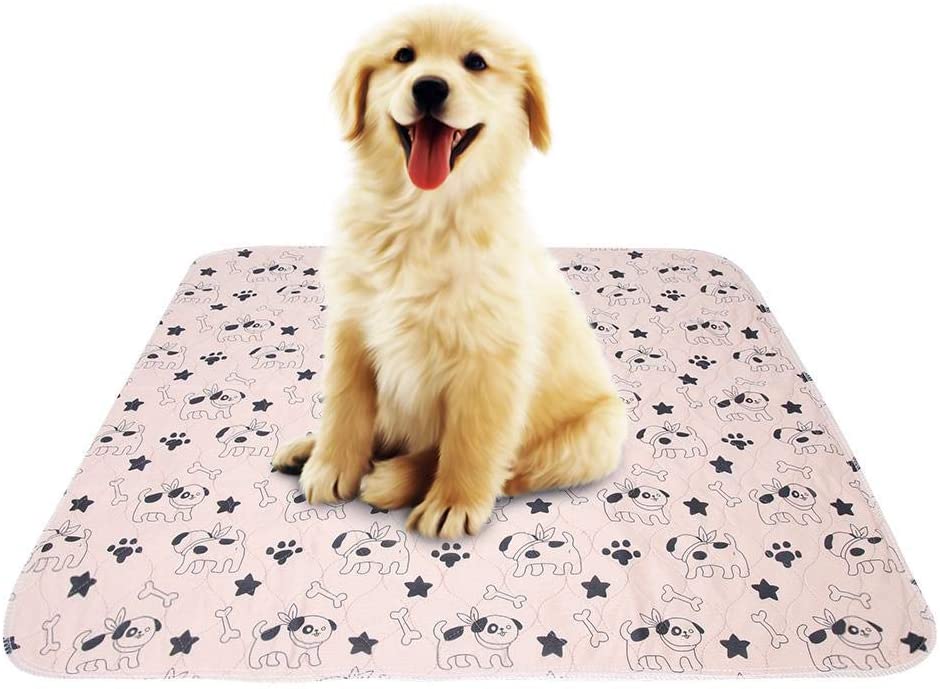  Smandy Pet Pee Pad, 3 Tamaños Reutilizable Impermeable Cachorro Perro Gato Pee Pads Cama Alfombra Lavable Absorbente Mascota Trainging Pads Orina de Perro(70×80cm) 