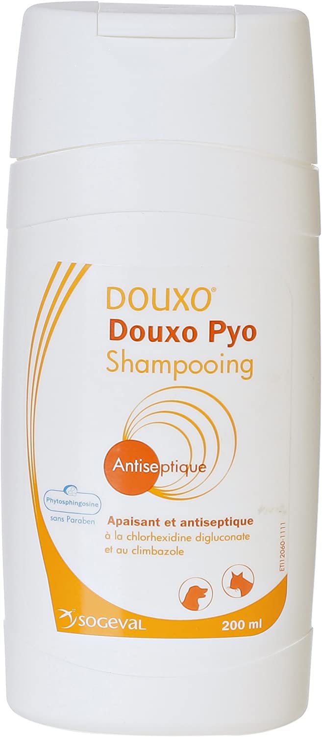  SOGEVAL Douxo Pyo Champú para Perros y Gatos 200 ml – Pack de 2 