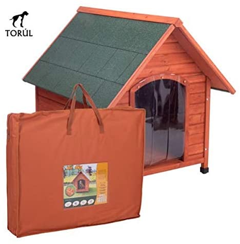  Spike Confort Torúl Set Caseta Puerta y Aislante para Mascotas Perros Gatos Talla M: 78 x 88 x 81 cm 