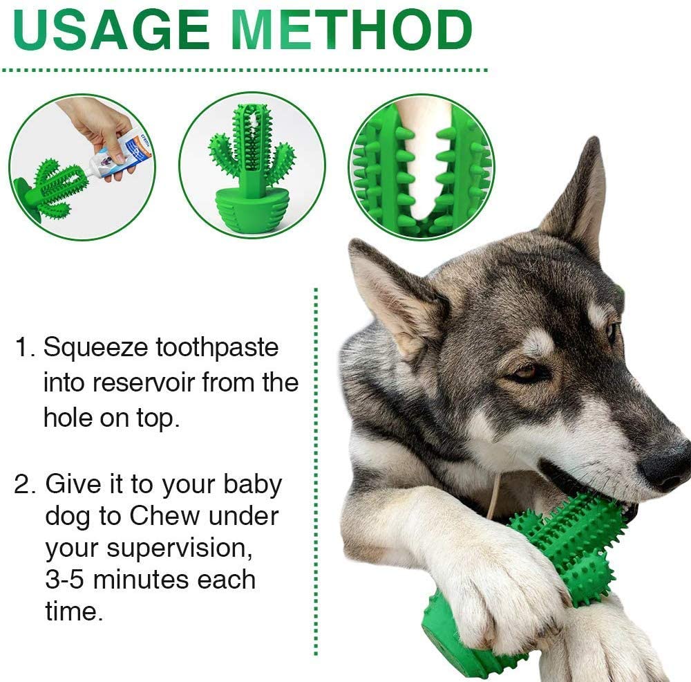  Sweetneed Cepillo de Dientes para Perro-Limpiador de Dientes de Perro- Limpieza de Dientes de Perro Juguetes para Masticar Cuidado Oral para Mascotas Regalo de Amante de los Animales （Verde Azul） 