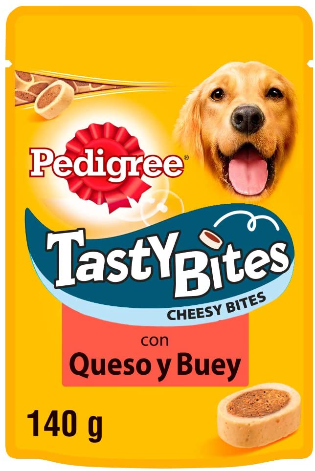  Tasty Bites Cheesy carne y queso de 140g para educar | [Pack de 6] 