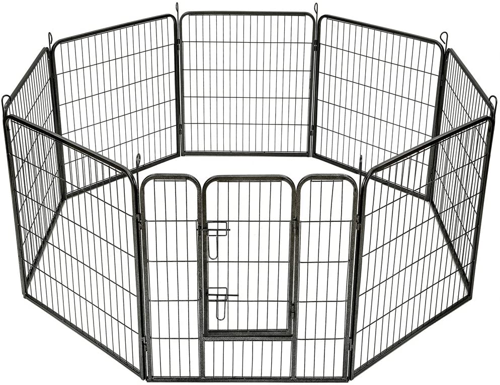  TecTake Parque para Mascotas Valla Libre Corriendo Jaula para Animales - Varios Modelos - (8 Vallas | no. 401717) 