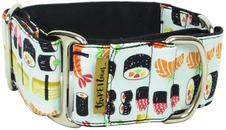  ThePetLover - Collar Martingale Sushi para Perros 