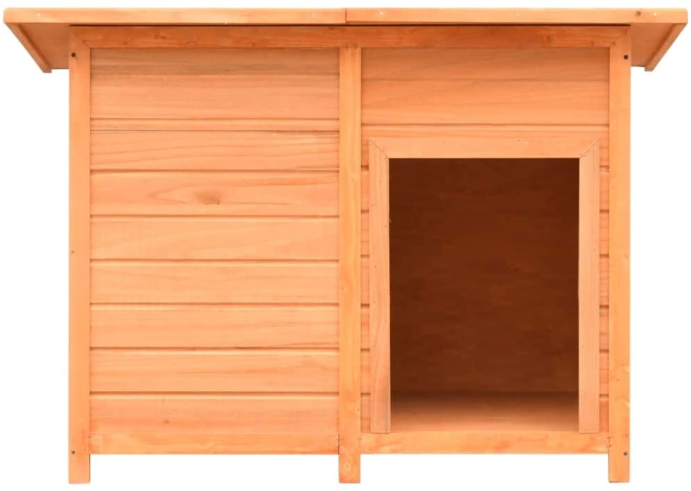  Tidyard Caseta para Perros Madera Maciza de Pino y Abeto 72x85x82 cm 