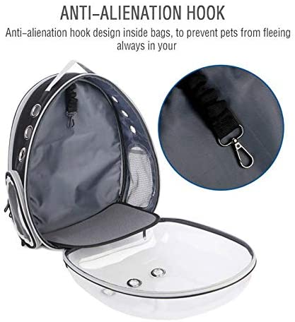  Tienda de campaña Plegable Mochila para Kitty Puppy Chihuahua Pet Carrier Cápsula transparente Transpirable Viaje al aire libre Mochila plegable Carpa 