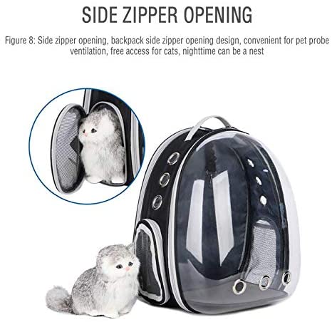  Tienda de campaña Plegable Mochila para Kitty Puppy Chihuahua Pet Carrier Cápsula transparente Transpirable Viaje al aire libre Mochila plegable Carpa 