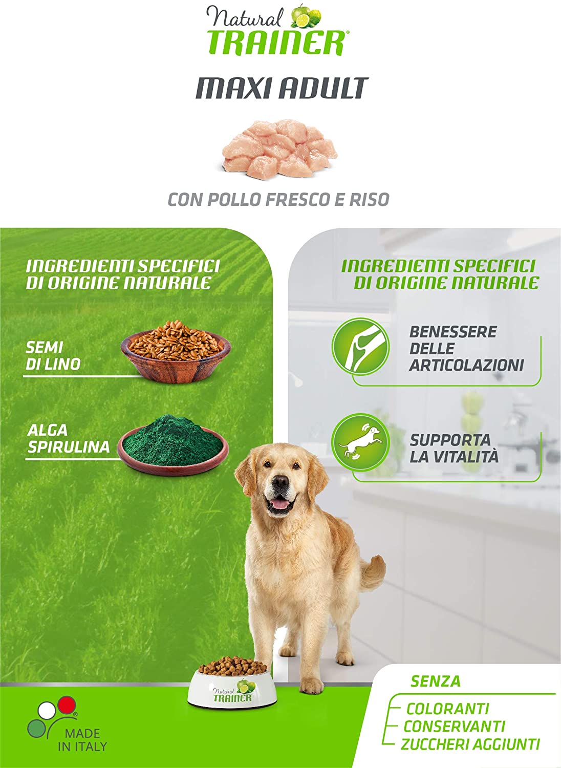  Trainer Comida de Perros Natural Adulto Maxi Pollo - 12 kg 