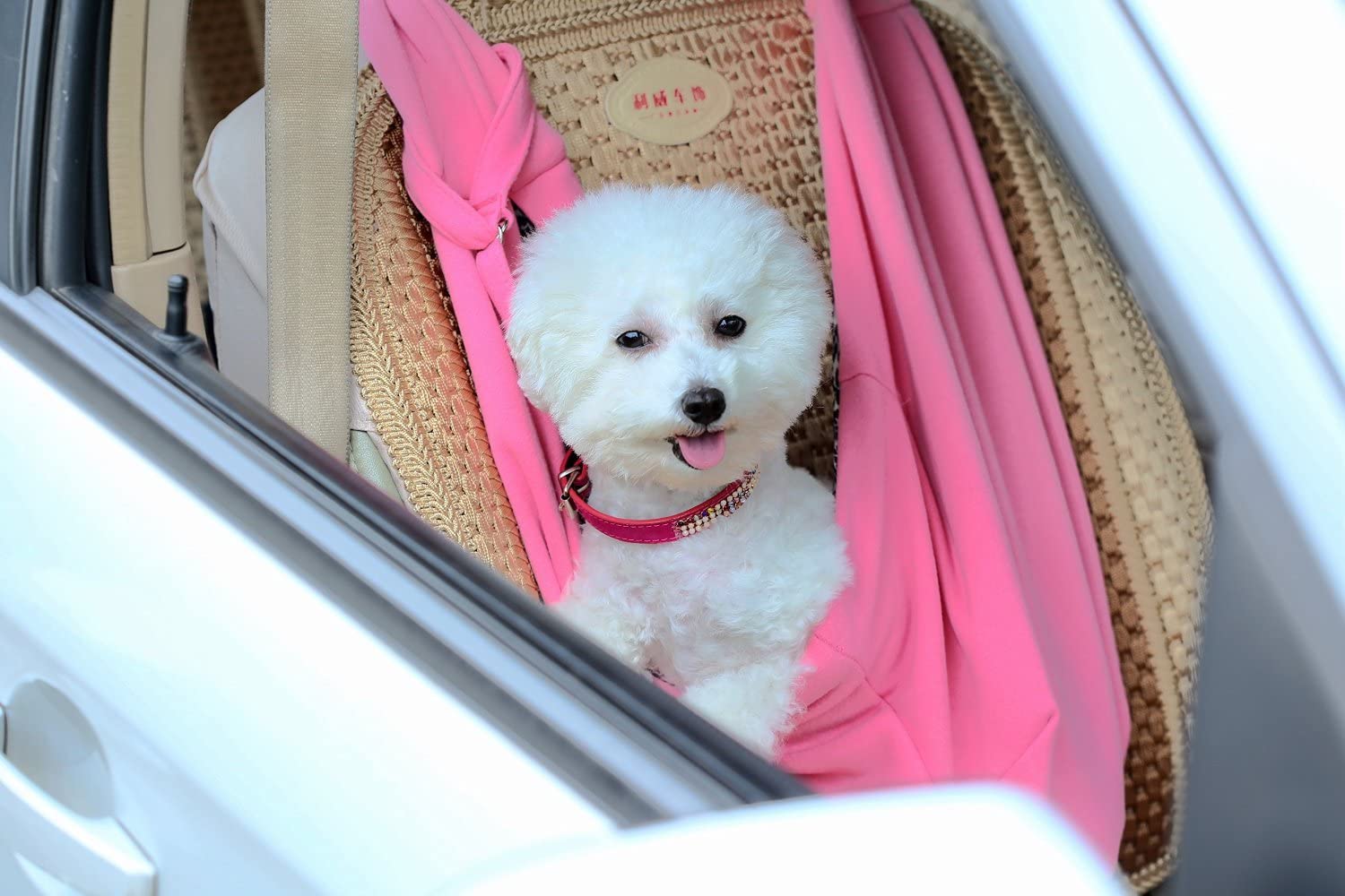  transportín Bolsa de Viaje para Mascotas Bolsa Portador de Perro Bolso de Hombro para Perros Gatos (Rosado) 