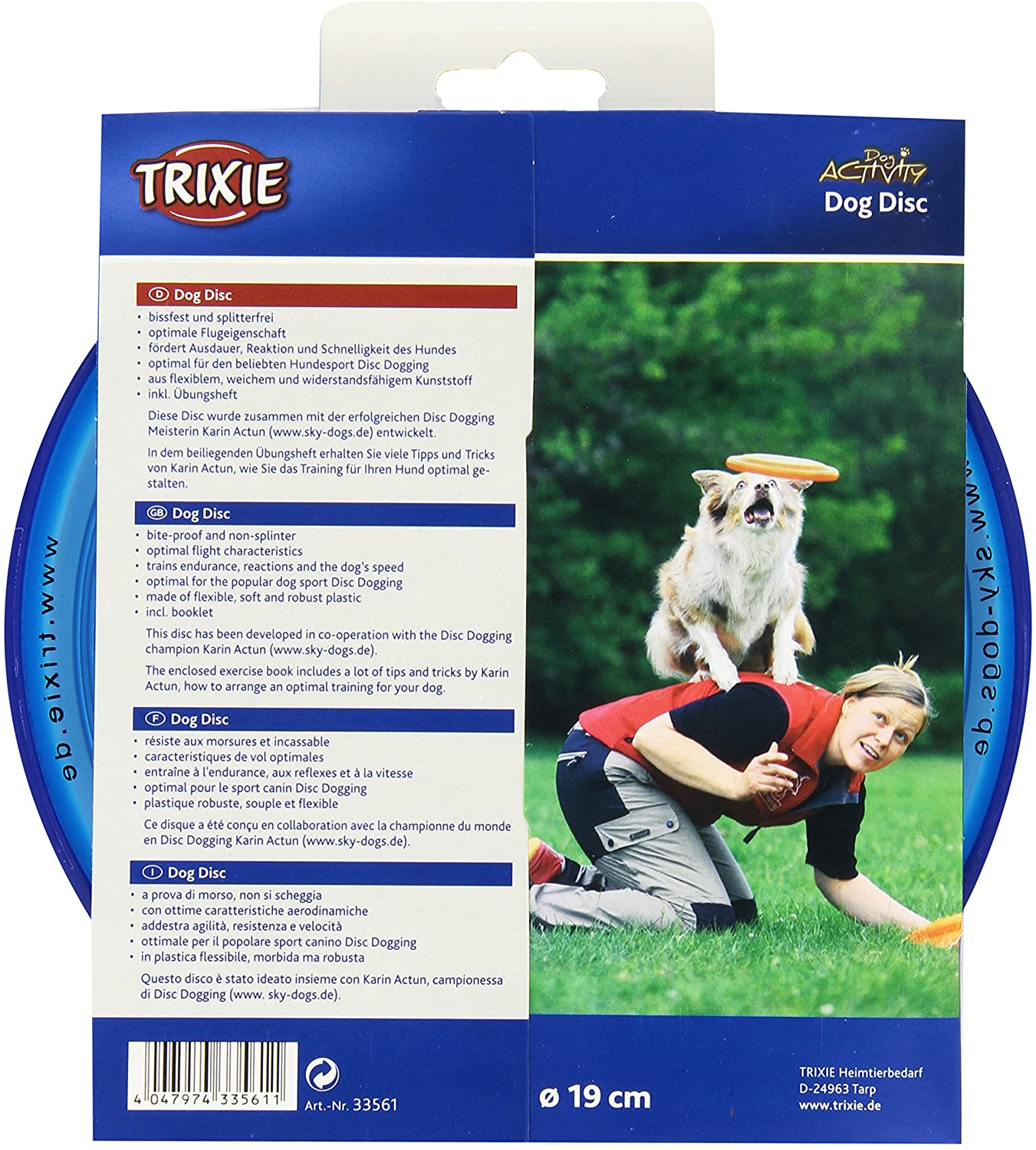  Trixie Disc Dog Activity, Plást. Extra Resistente,ø23 cm 