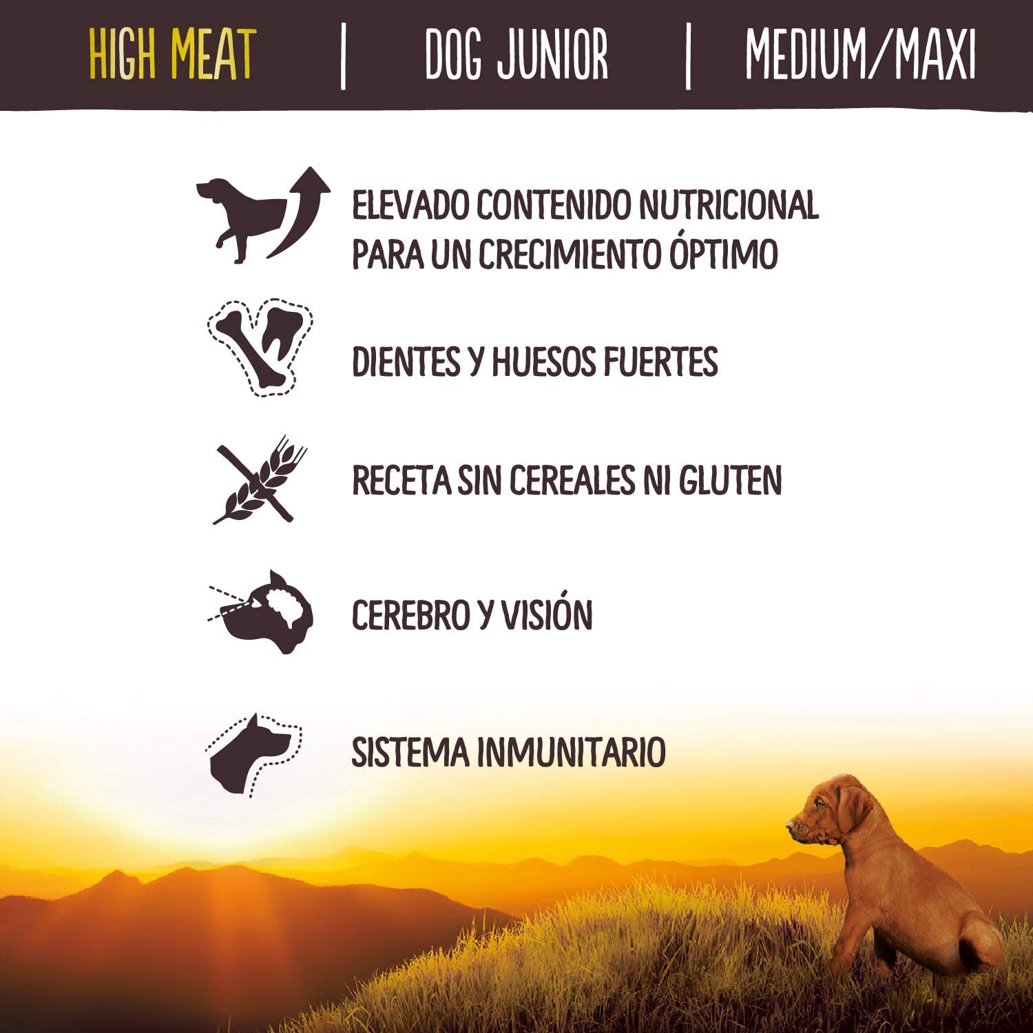  True Instinct High Meat Junior Medium/Maxi - Pienso para Cachorros con Pollo Deshuesado 12000g 