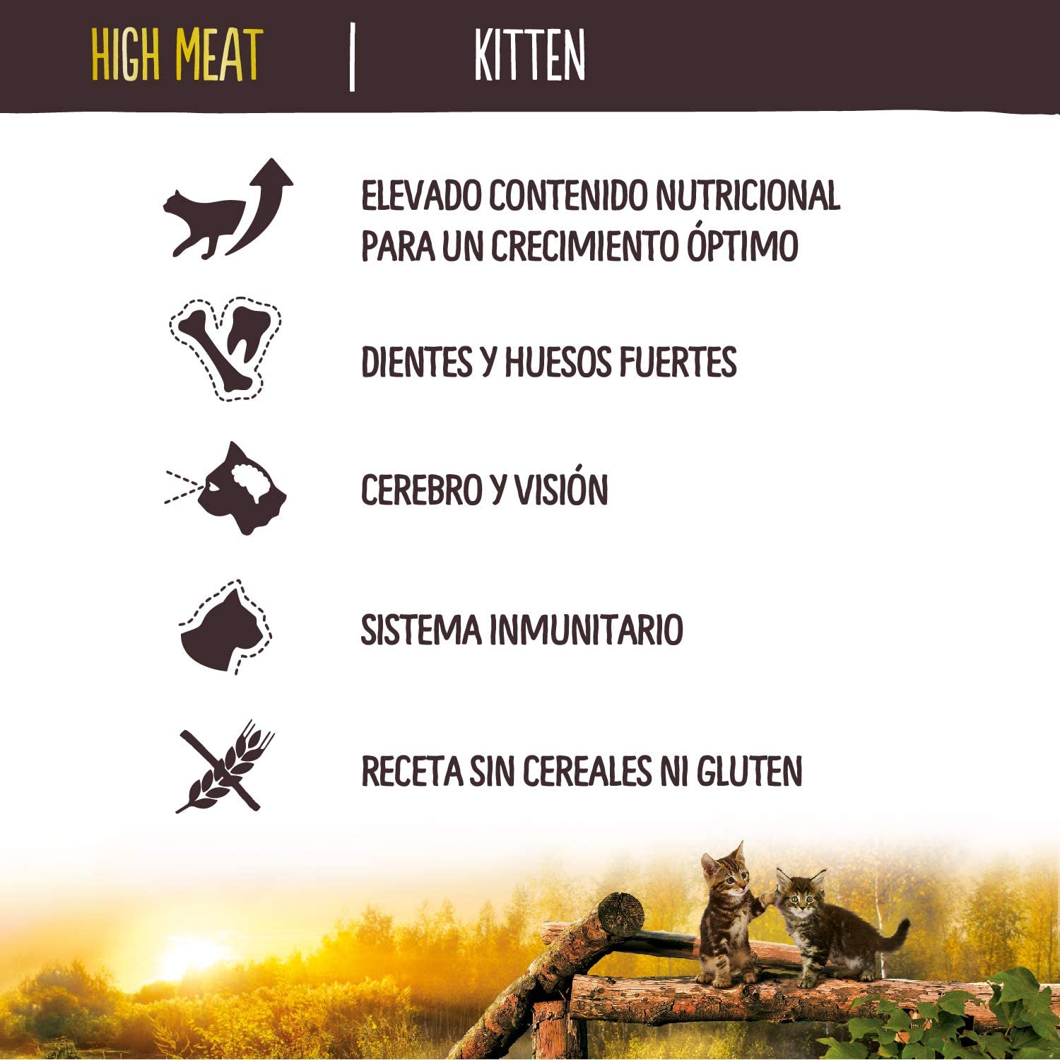  True Instinct High Meat Kitten - Pienso para gatitos con pollo deshuesado 1000 g 