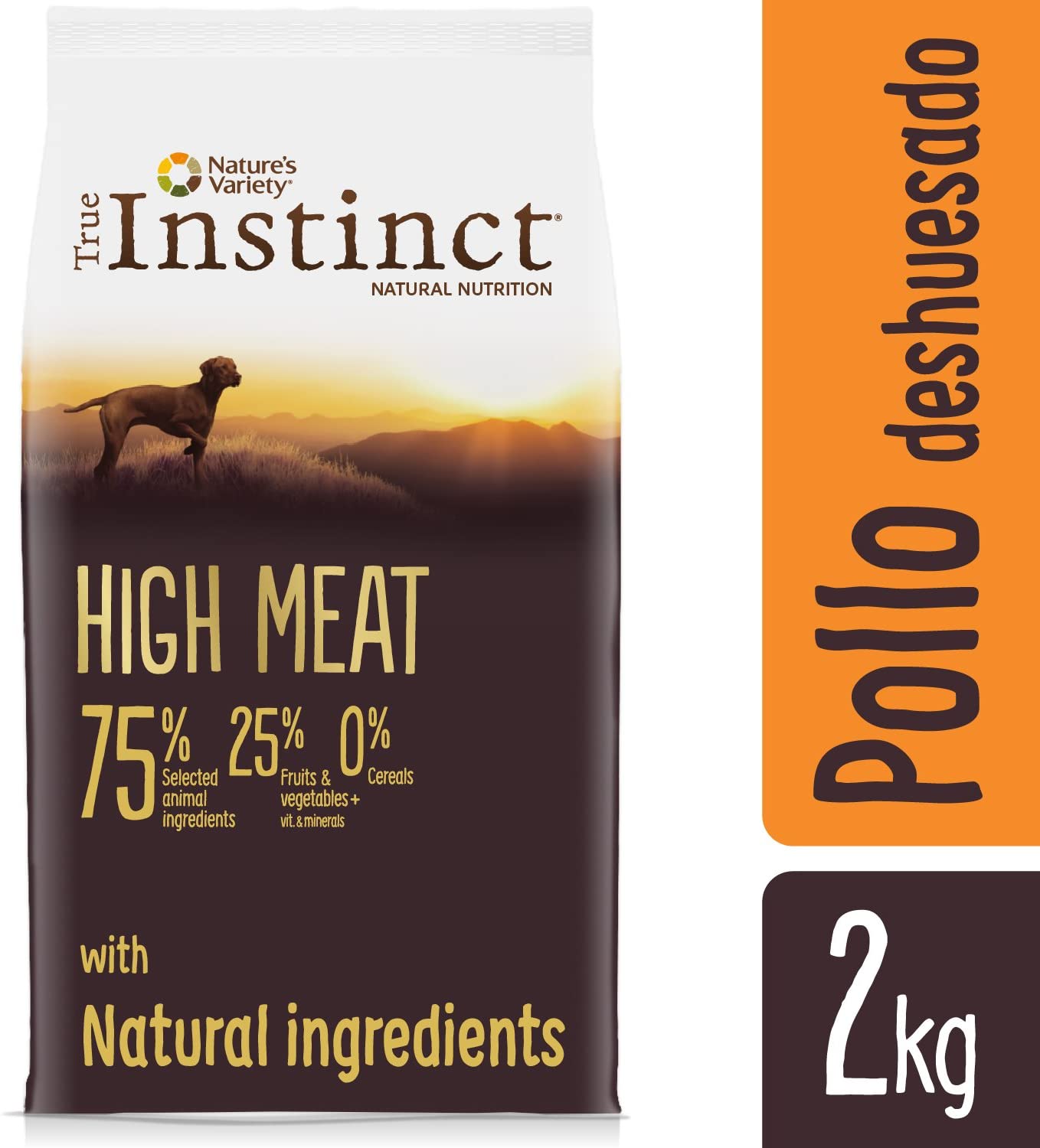  True Instinct High Meat Medium-Maxi Pienso para Perro Adulto con Pollo - 2 kg 